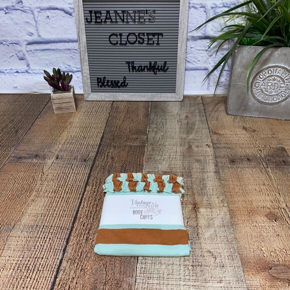 Vintage rose wraps boot cuffs Nwt - Picture 4 of 4